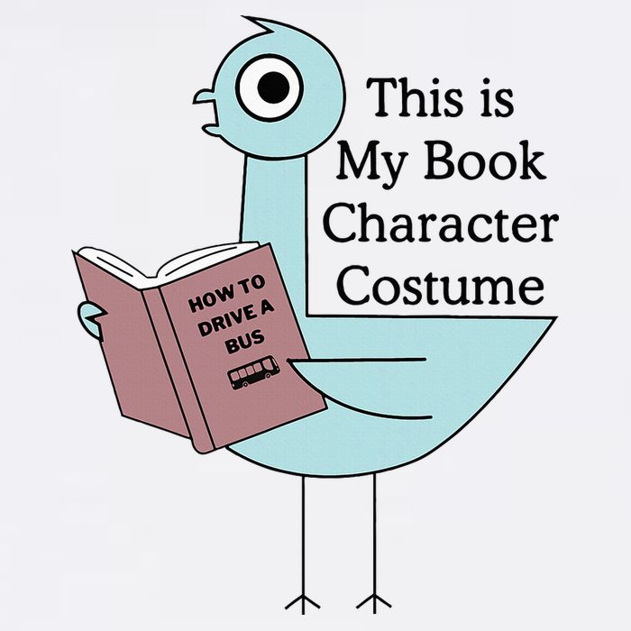 This Is My Book Character Costume Pigeon Reading Trucker Hat