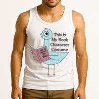 This Is My Book Character Costume Pigeon Reading Tank Top