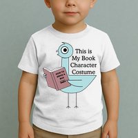 This Is My Book Character Costume Pigeon Reading Toddler T-Shirt