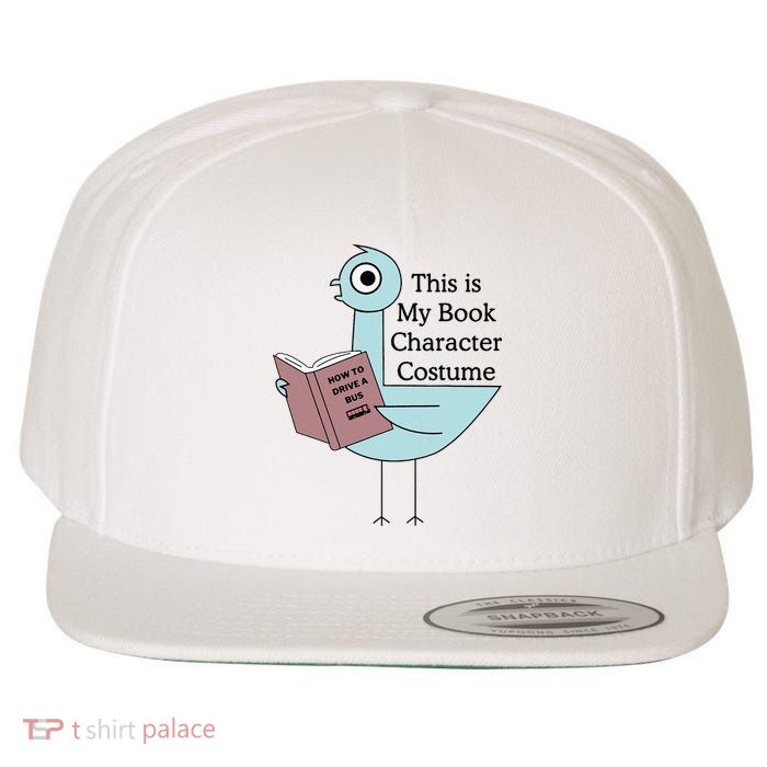 This Is My Book Character Costume Pigeon Reading Wool Snapback Cap