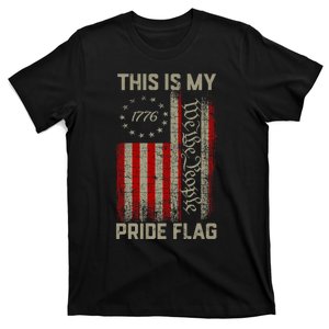 This Is My Pride Flag Usa American Patriotic 4th Of July T-Shirt