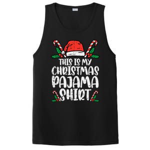 This Is My Christmas Pajama Funny Xmas Pjs PosiCharge Competitor Tank