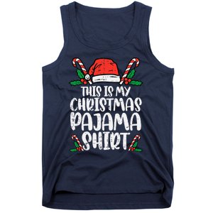 This Is My Christmas Pajama Funny Xmas Pjs Tank Top