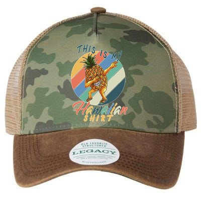 This Is My Hawaiian Shirt Retro Dabbing Pineapple Legacy Tie Dye Trucker Hat
