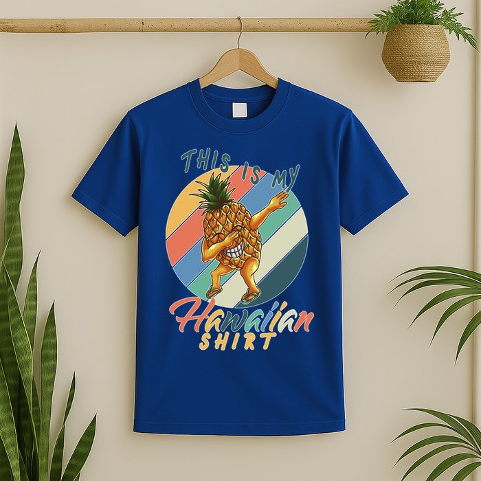 This Is My Hawaiian Shirt Retro Dabbing Pineapple T-Shirt