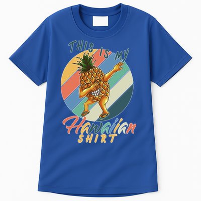 This Is My Hawaiian Shirt Retro Dabbing Pineapple Tall T-Shirt