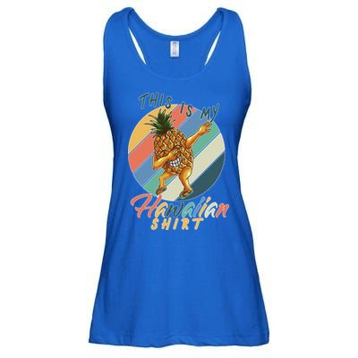 This Is My Hawaiian Shirt Retro Dabbing Pineapple Ladies Essential Flowy Tank