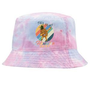 This Is My Hawaiian Shirt Retro Dabbing Pineapple Tie-Dyed Bucket Hat