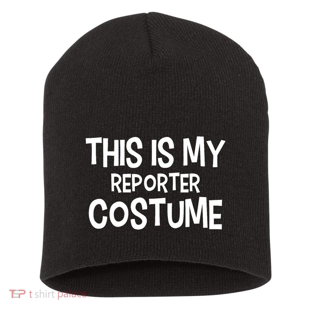 This Is My Reporter Costume Halloween Costume Reporters Short Acrylic Beanie