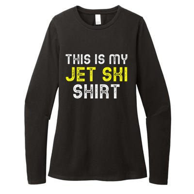 This Is My Jet Ski Lover JetSki Skiing Funny Cool Gift Womens CVC Long Sleeve Shirt