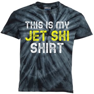 This Is My Jet Ski Lover JetSki Skiing Funny Cool Gift Kids Tie-Dye T-Shirt