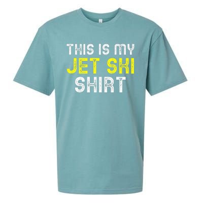 This Is My Jet Ski Lover JetSki Skiing Funny Cool Gift Sueded Cloud Jersey T-Shirt