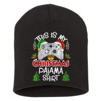 This is My Christmas Pajama Santa Hat Gamer Video Game Games Short Acrylic Beanie