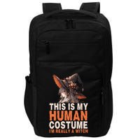 This Is My Hu Costume IM Really A Witch Halloween Funny Gift Impact Tech Backpack