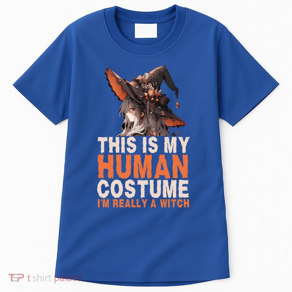 This Is My Hu Costume IM Really A Witch Halloween Funny Gift Tall T-Shirt