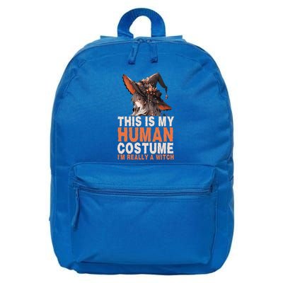 This Is My Hu Costume IM Really A Witch Halloween Funny Gift 16 in Basic Backpack