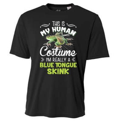 This Is My Human Costume IM Really A Blue Tongue Skink Cooling Performance Crew T-Shirt