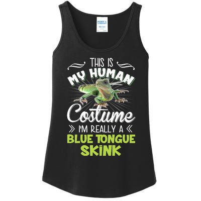 This Is My Human Costume IM Really A Blue Tongue Skink Ladies Essential Tank