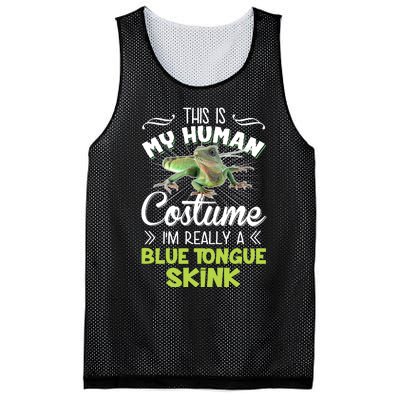 This Is My Human Costume IM Really A Blue Tongue Skink Mesh Reversible Basketball Jersey Tank