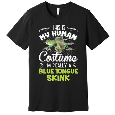 This Is My Human Costume IM Really A Blue Tongue Skink Premium T-Shirt