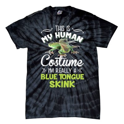 This Is My Human Costume IM Really A Blue Tongue Skink Tie-Dye T-Shirt