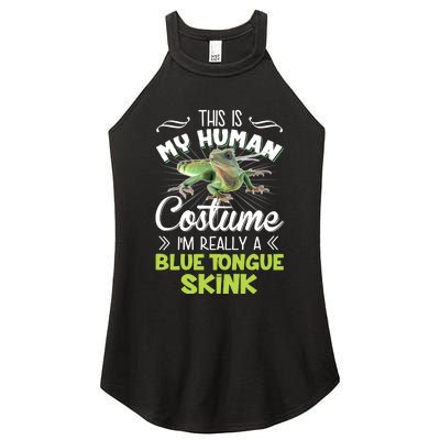 This Is My Human Costume IM Really A Blue Tongue Skink Women's Perfect Tri Rocker Tank