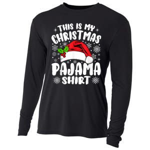 This Is My Christmas Pajama Funny Christmas Outfits Cooling Performance Long Sleeve Crew