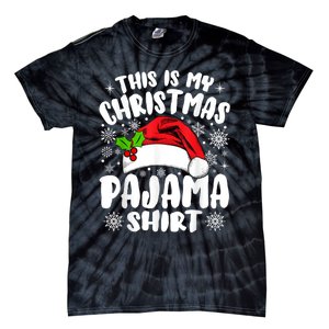 This Is My Christmas Pajama Funny Christmas Outfits Tie-Dye T-Shirt