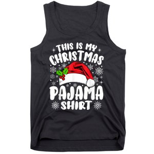 This Is My Christmas Pajama Funny Christmas Outfits Tank Top