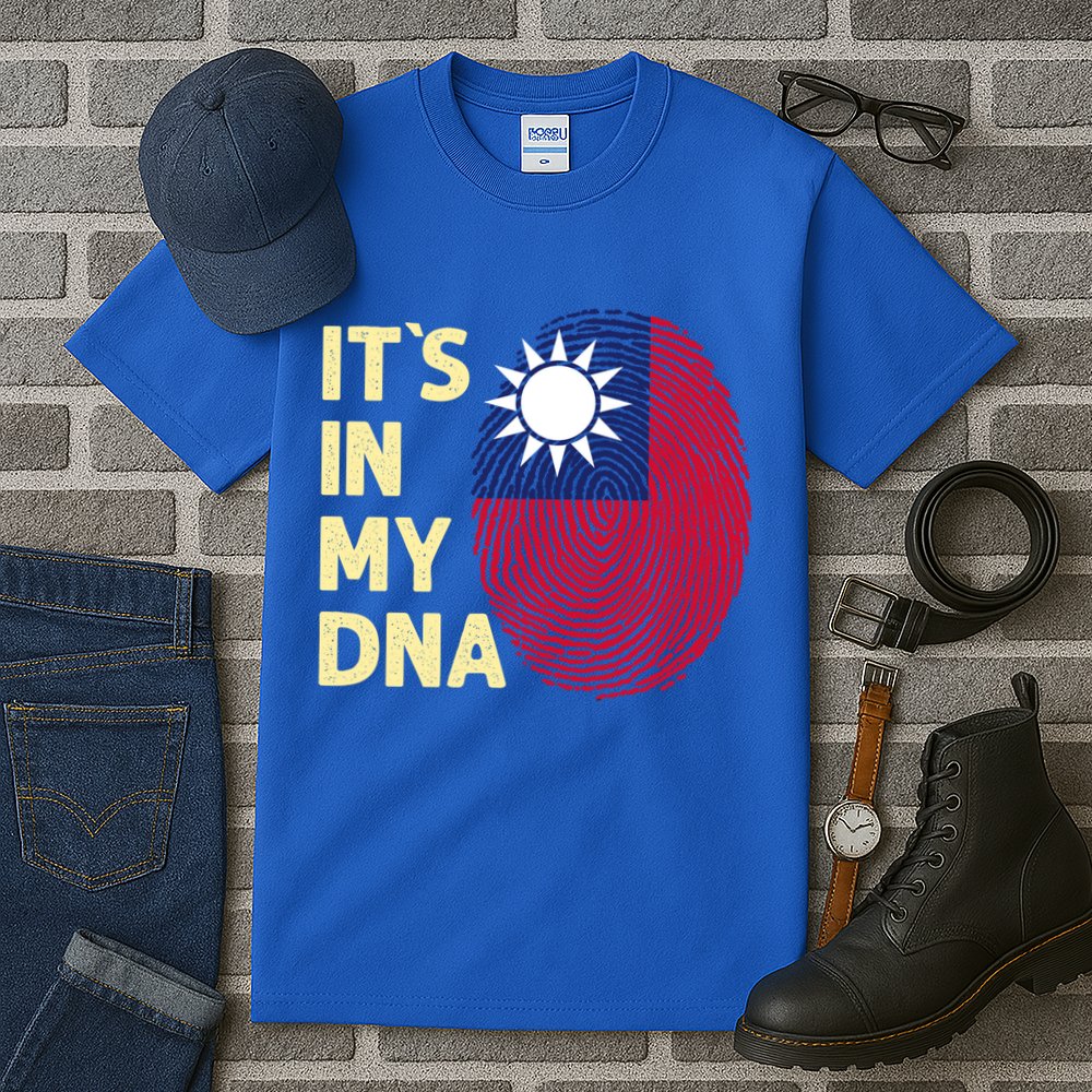 Taiwan In My Dna Taiwanese Flag Team Taiwan Gift Tall T-Shirt