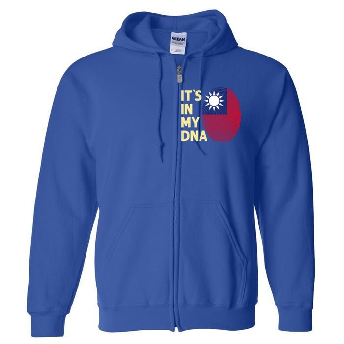 Taiwan In My Dna Taiwanese Flag Team Taiwan Gift Full Zip Hoodie