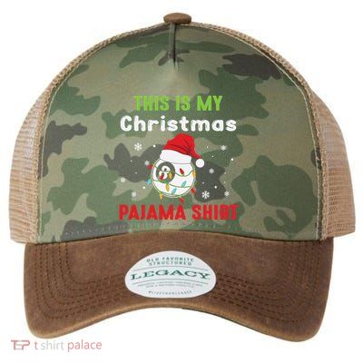 This Is My Christmas Pajama Tee Funny Billiard 8 Ball Xmas Gift Legacy Tie Dye Trucker Hat