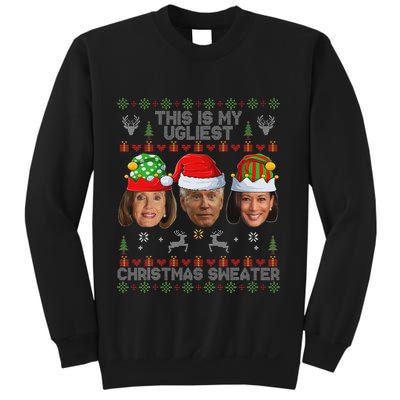 This Is My Ugliest Christmas Sweater Funny Joe Biden Kamala Sweatshirt