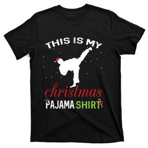 This Is My Christmas Pajama Karate Gift Martial Art T-Shirt