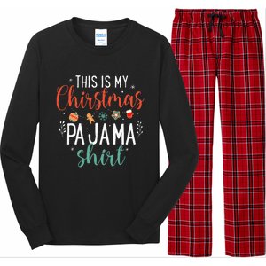 This Is My Christmas Pajama Humorous Family Costume Long Sleeve Pajama Set