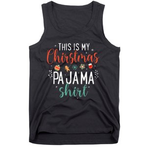 This Is My Christmas Pajama Humorous Family Costume Tank Top