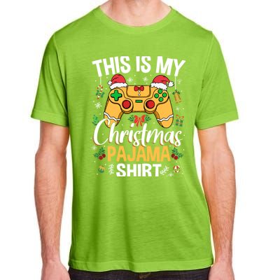 This Is My Christmas Pajama Video Game Gamer Ns Gift Adult ChromaSoft Performance T-Shirt