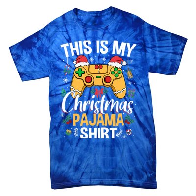 This Is My Christmas Pajama Video Game Gamer Ns Gift Tie-Dye T-Shirt