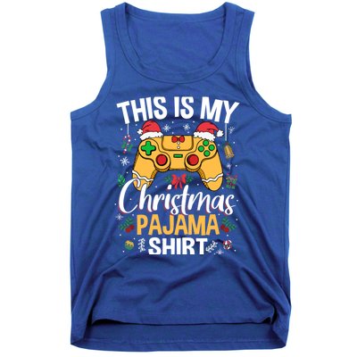 This Is My Christmas Pajama Video Game Gamer Ns Gift Tank Top