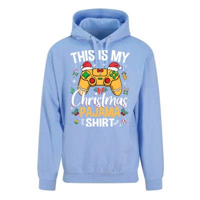 This Is My Christmas Pajama Video Game Gamer Ns Gift Unisex Surf Hoodie