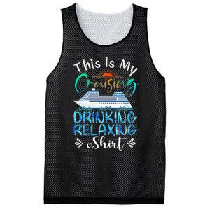 This Is My Cruising Drinking Relaxing Cruise Vacation Mesh Reversible Basketball Jersey Tank