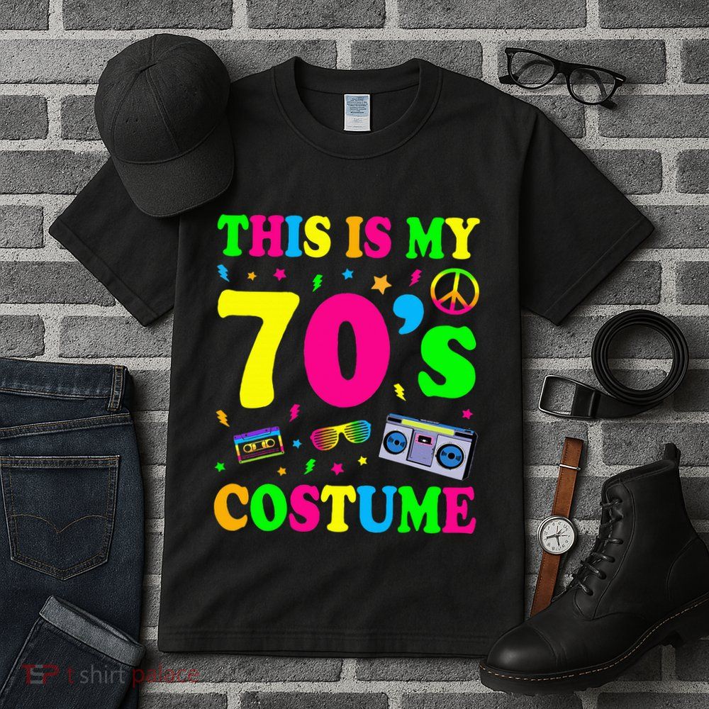 This Is My 70s Costume Funny Groovy Peace Halloween Tall T-Shirt