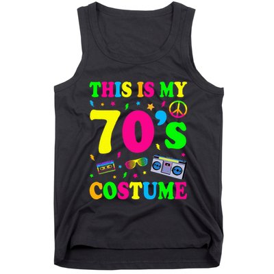 This Is My 70s Costume Funny Groovy Peace Halloween Tank Top