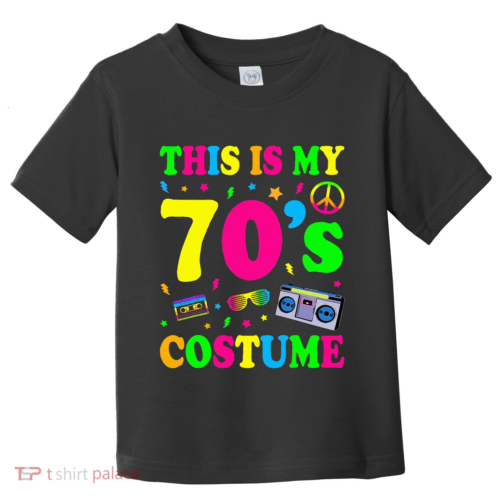 This Is My 70s Costume Funny Groovy Peace Halloween Toddler T-Shirt