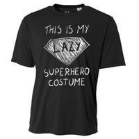 This Is My Lazy Superhero Costume Outfit Funny Halloween Cooling Performance Crew T-Shirt