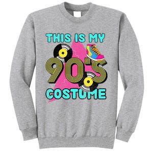 This Is My 90s Costume 1990s Theme Party Vinyl Nineties Tall Sweatshirt