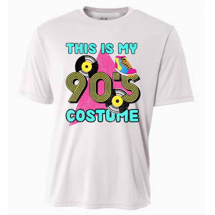 This Is My 90s Costume 1990s Theme Party Vinyl Nineties Cooling Performance Crew T-Shirt