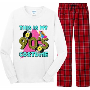 This Is My 90s Costume 1990s Theme Party Vinyl Nineties Long Sleeve Pajama Set