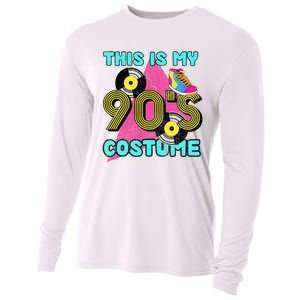 This Is My 90s Costume 1990s Theme Party Vinyl Nineties Cooling Performance Long Sleeve Crew