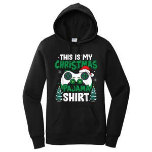 This Is My Christmas Pajama Video Game Gamer Boy Teens Women's Pullover Hoodie